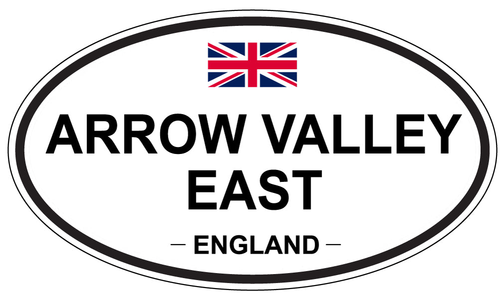 ARROW VALLEY EAST - Oval Sticker