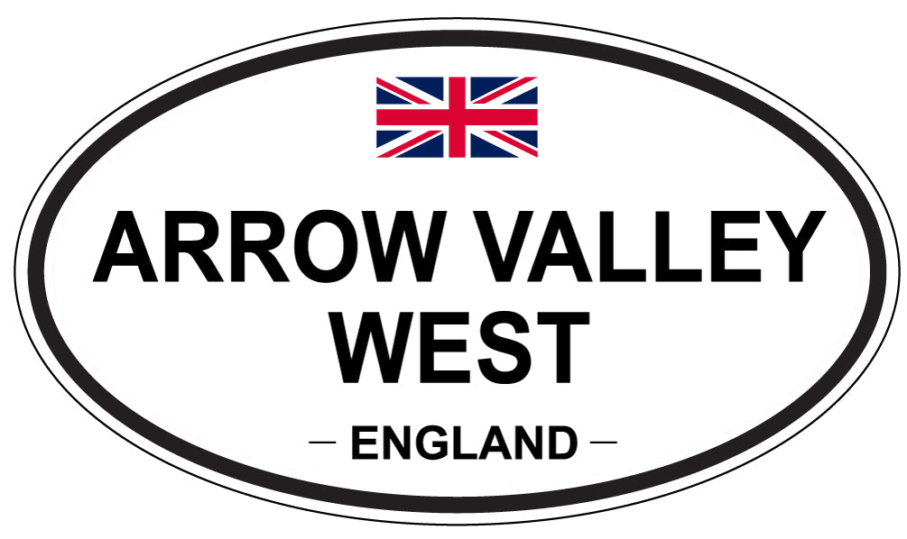 ARROW VALLEY WEST - Oval Sticker