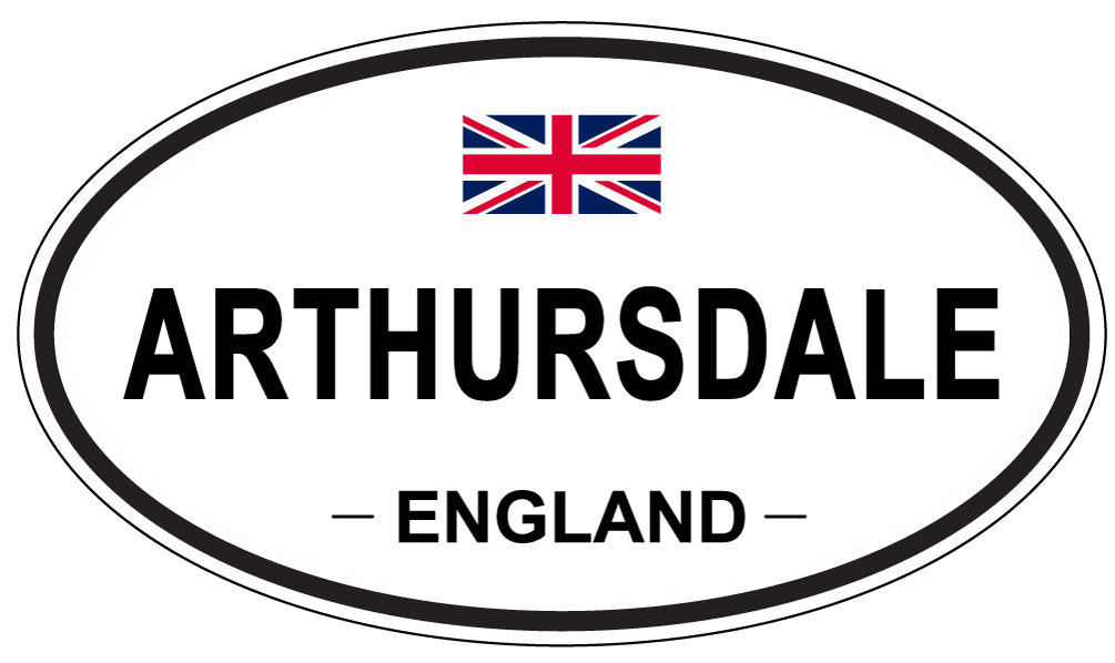 ARTHURSDALE - Oval Sticker
