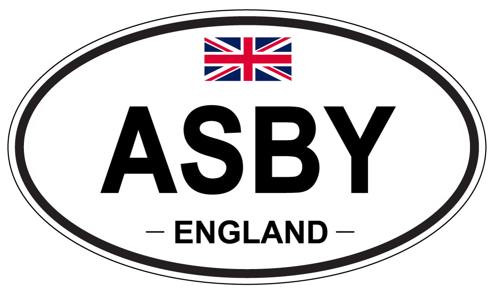 ASBY, England - Oval Magnet