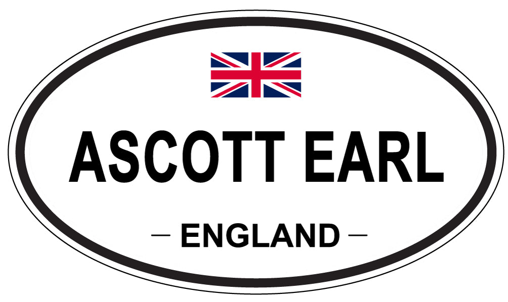 ASCOTT EARL - Oval Sticker
