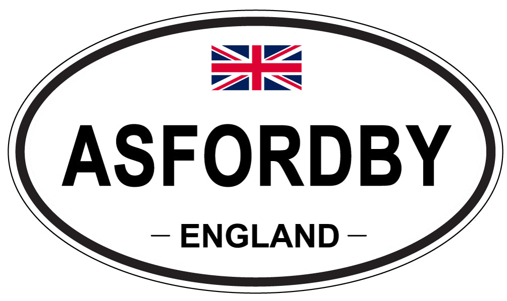 ASFORDBY - Oval Sticker