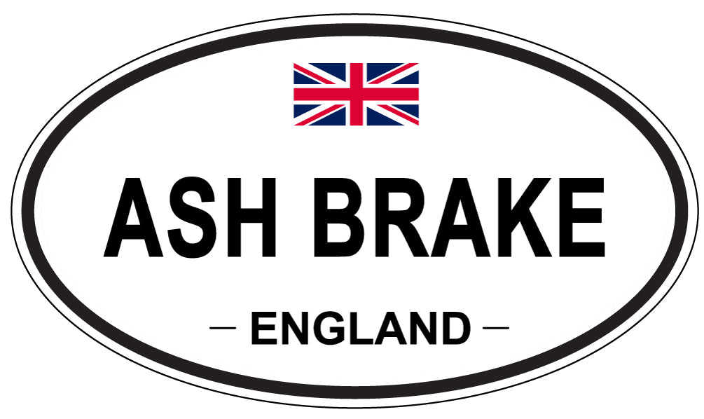 ASH BRAKE - Oval Sticker