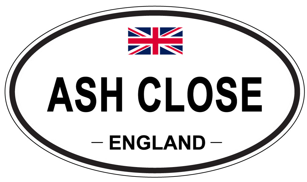 ASH CLOSE - Oval Sticker