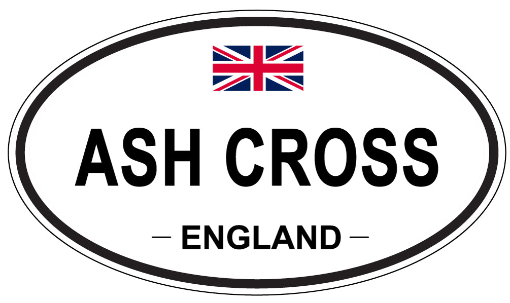 ASH CROSS - Oval Sticker