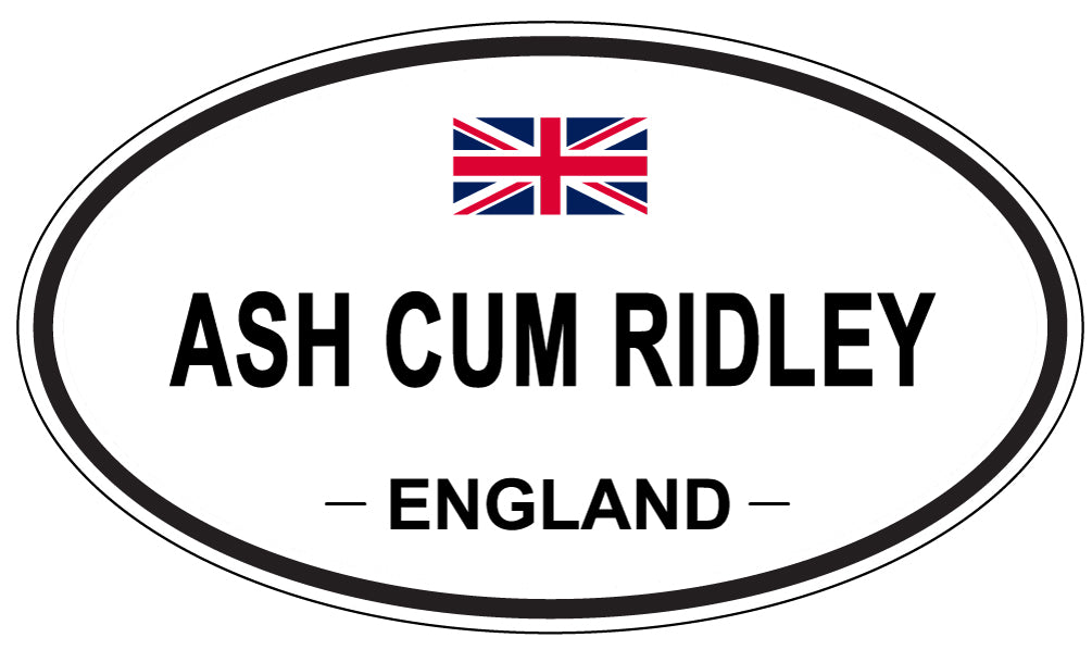ASH CUM RIDLEY - Oval Sticker
