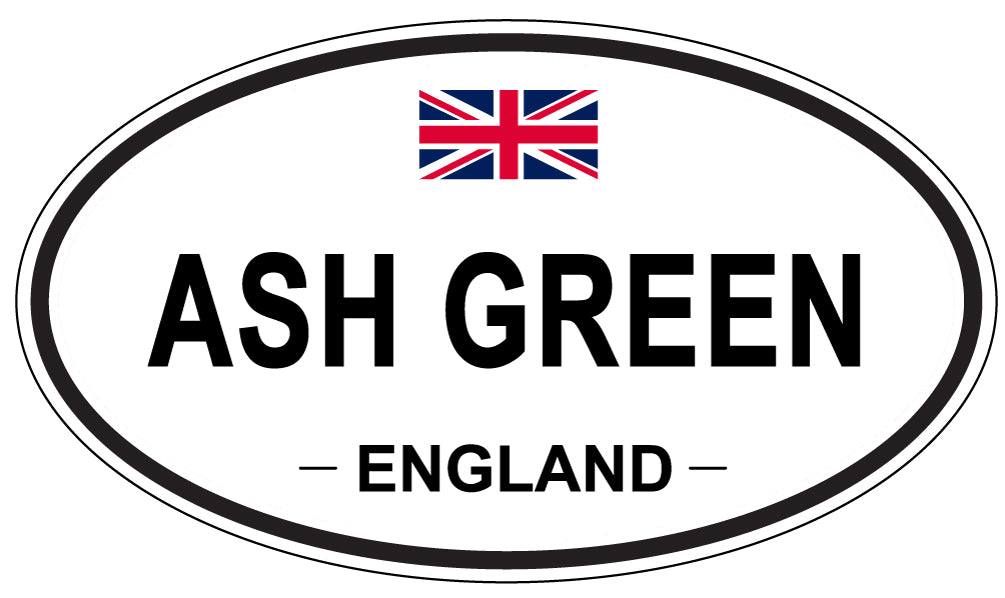 ASH GREEN - Oval Sticker