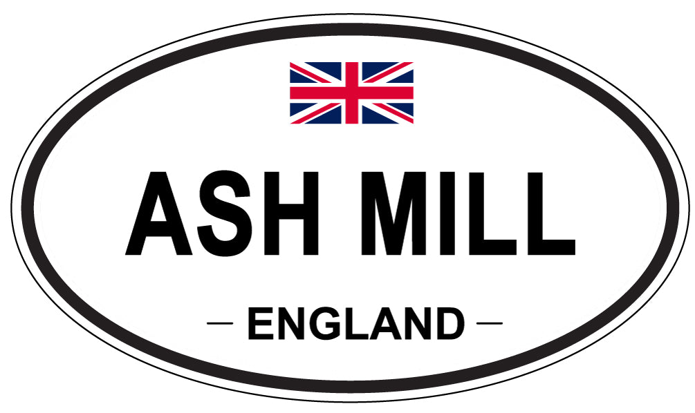 ASH MILL - Oval Sticker