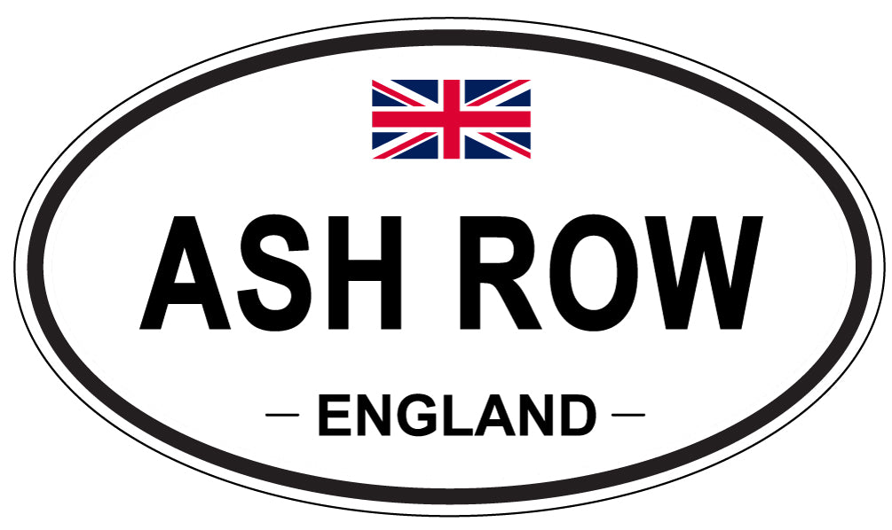 ASH ROW - Oval Sticker