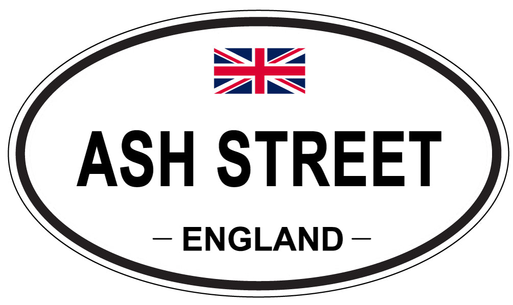 ASH STREET - Oval Sticker
