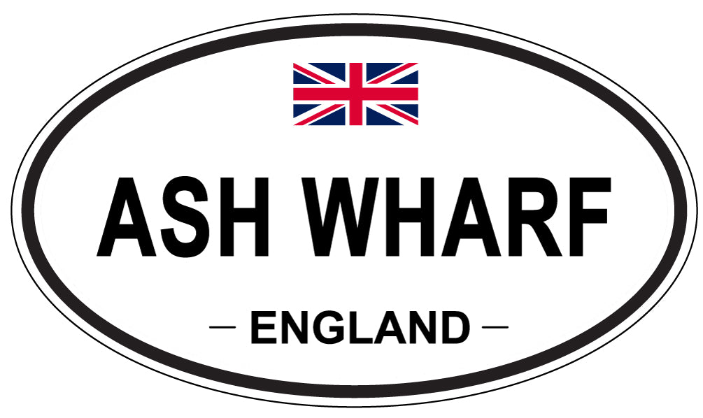 ASH WHARF - Oval Sticker