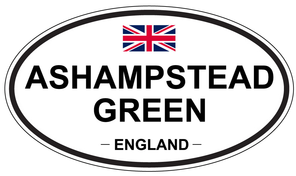ASHAMPSTEAD GREEN - Oval Sticker