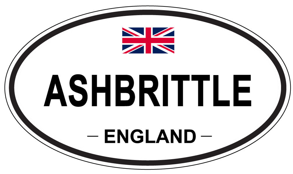 ASHBRITTLE - Oval Sticker