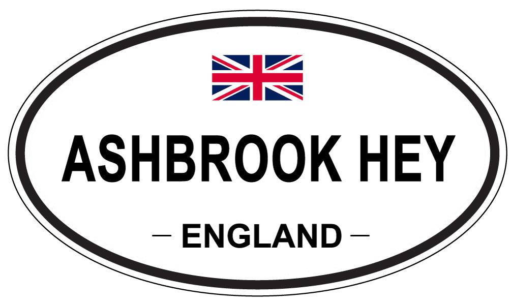 ASHBROOK HEY - Oval Sticker