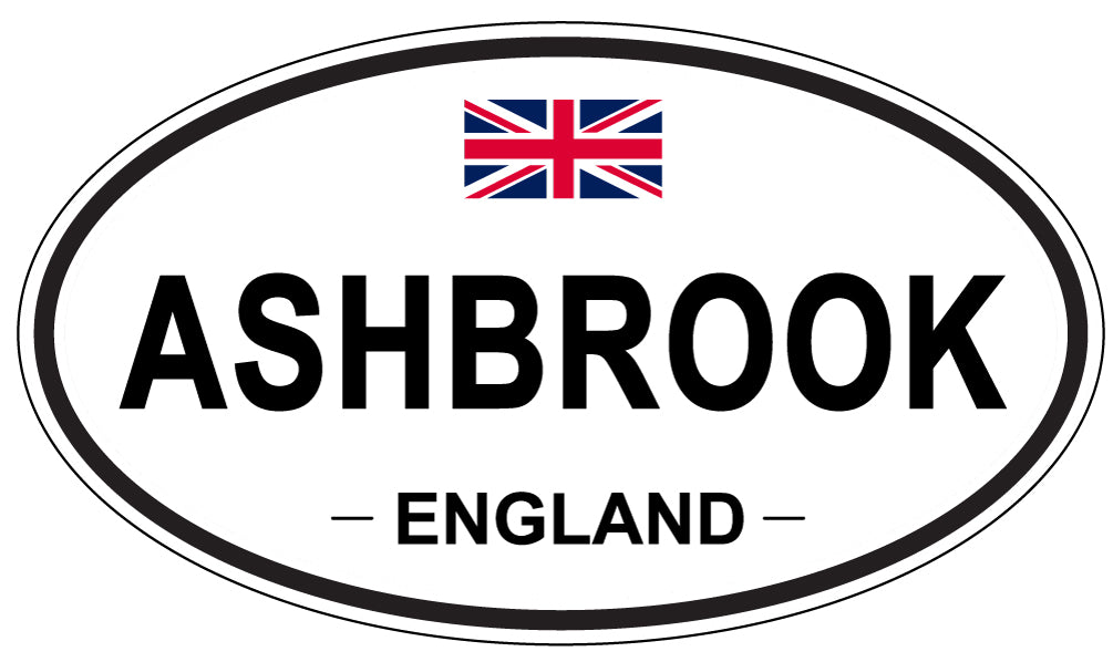 ASHBROOK, England - Oval Magnet