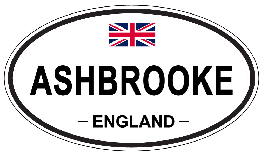 ASHBROOKE - Oval Sticker