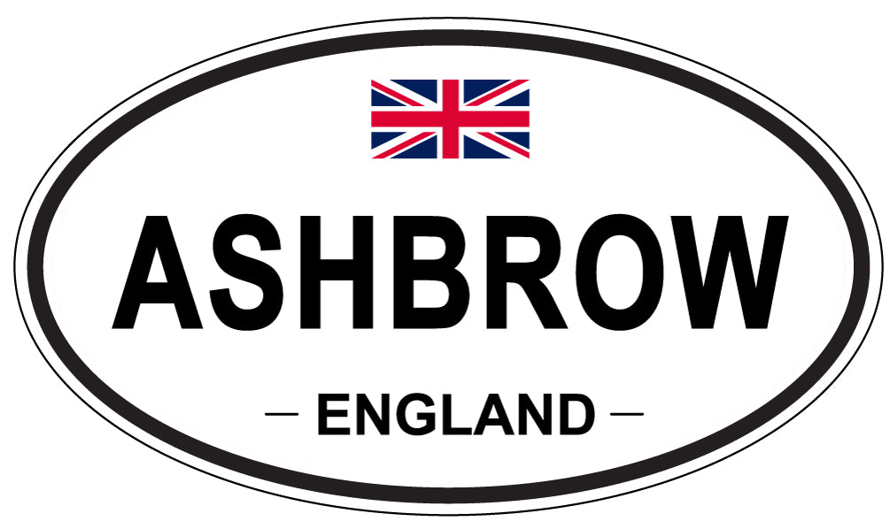 ASHBROW - Oval Sticker