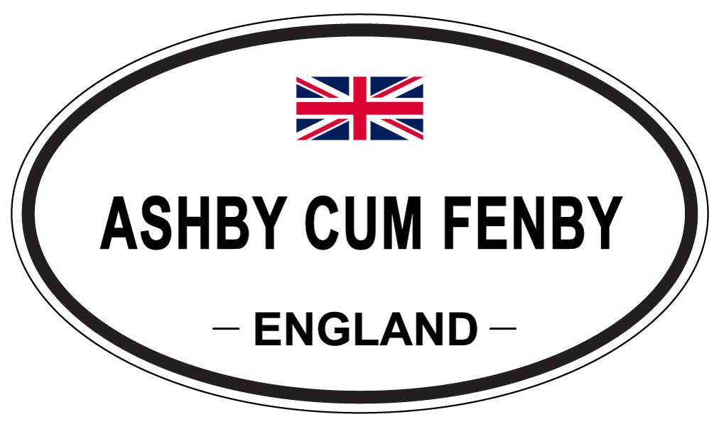 ASHBY CUM FENBY - Oval Sticker