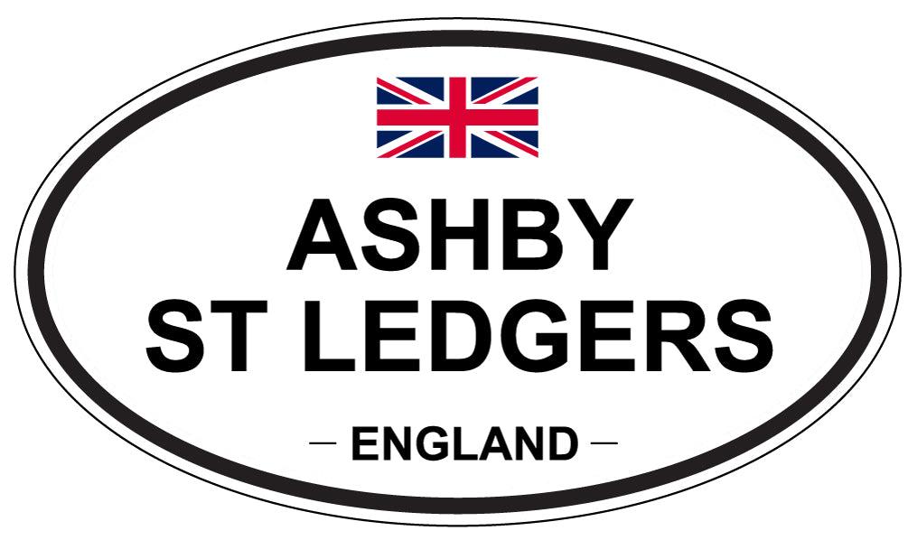 ASHBY ST LEDGERS - Oval Sticker
