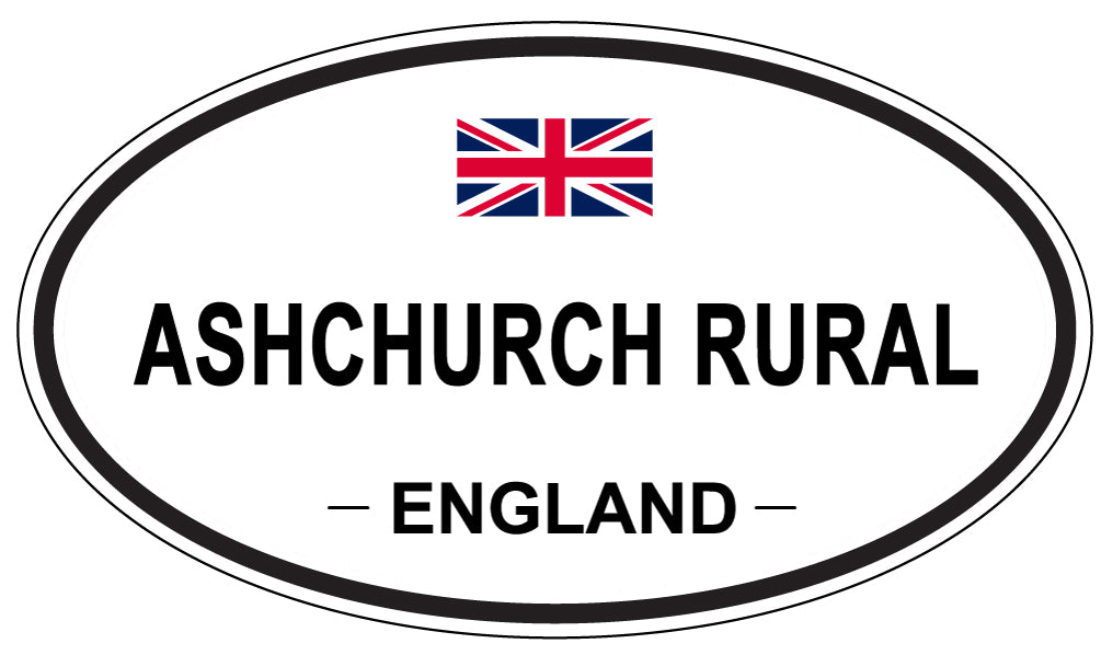 ASHCHURCH RURAL - Oval Sticker