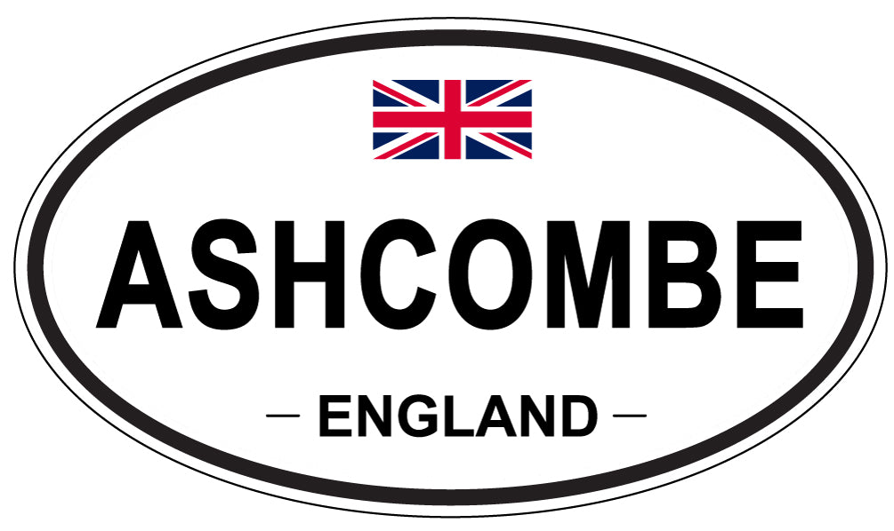 ASHCOMBE - Oval Sticker
