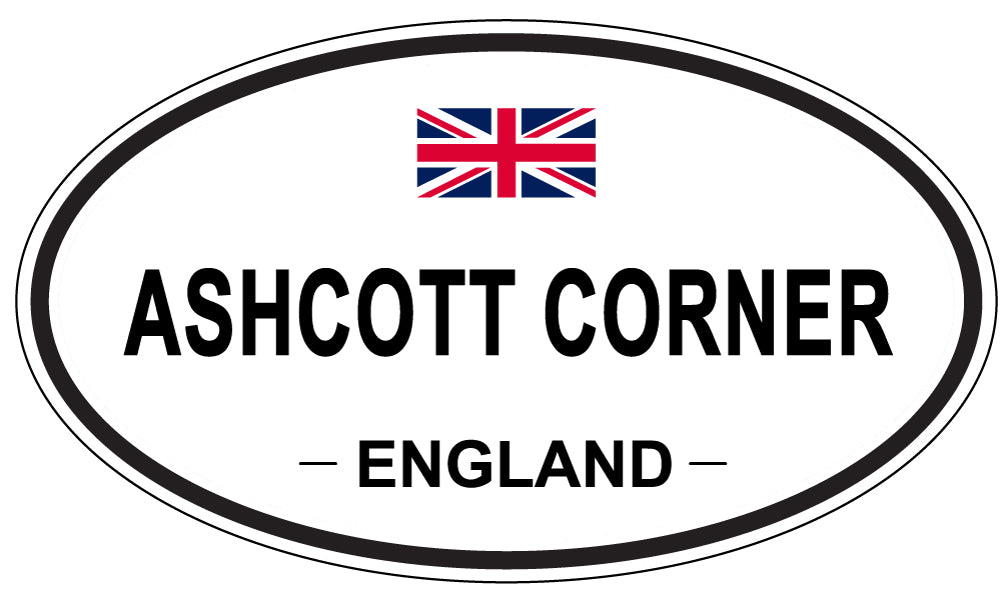 ASHCOTT CORNER, ENGLAND - Oval Sticker