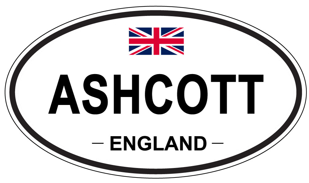 ASHCOTT, ENGLAND - Oval Sticker