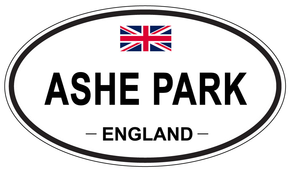 ASHE PARK, ENGLAND - Oval Sticker