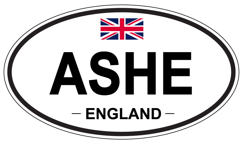 ASHE, ENGLAND - Oval Sticker