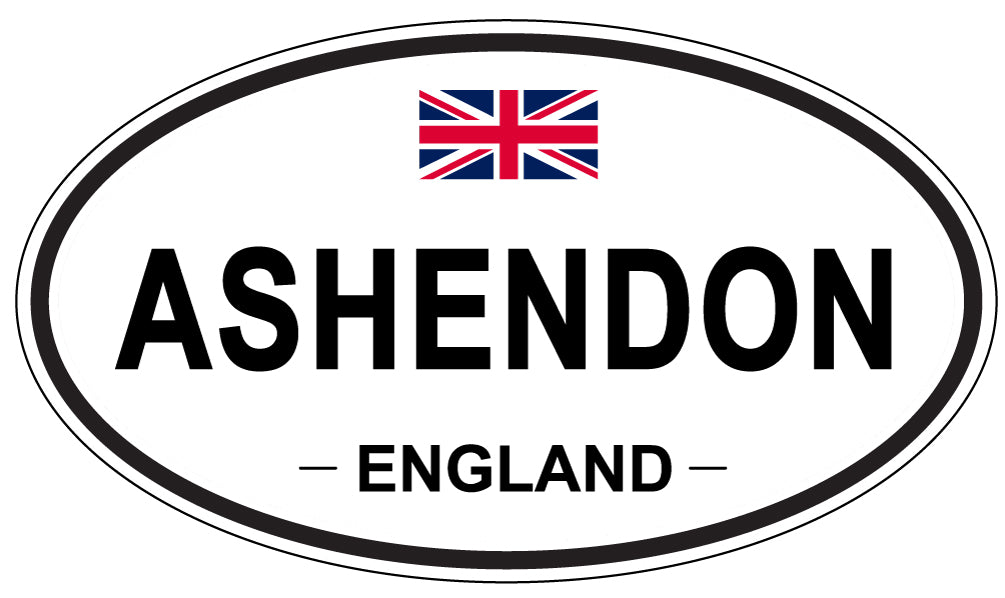 ASHENDON, ENGLAND - Oval Sticker
