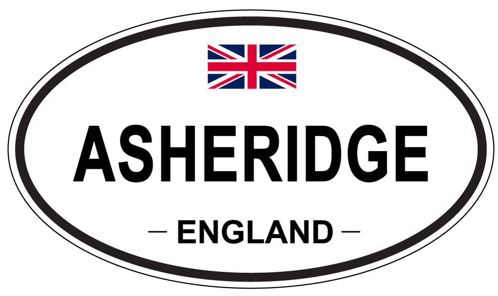 ASHERIDGE, ENGLAND - Oval Sticker