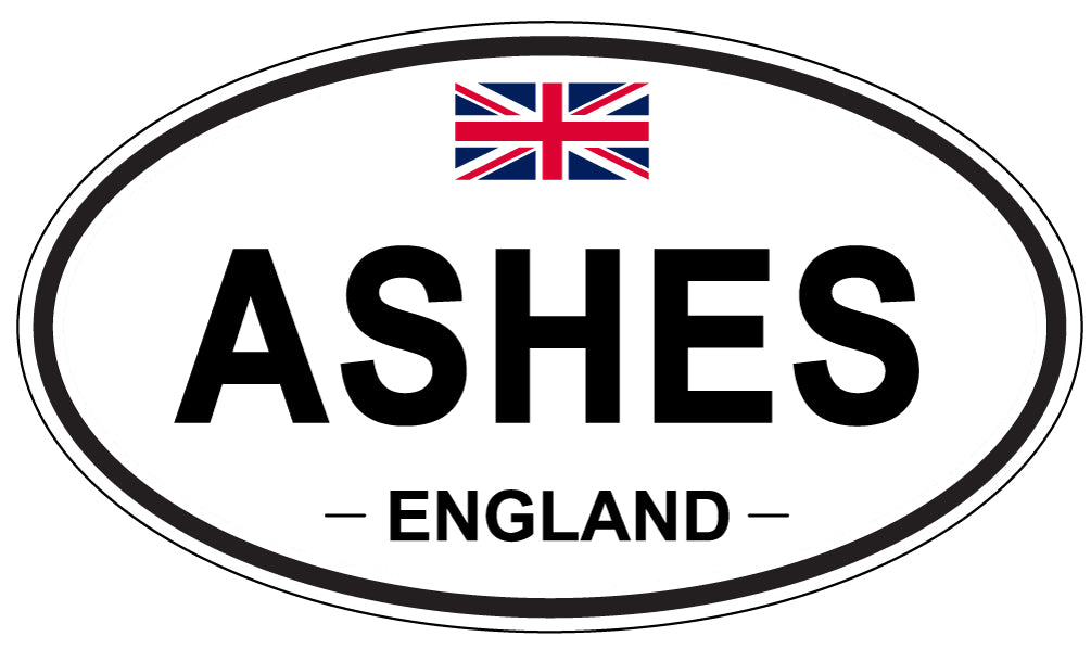 ASHES, ENGLAND - Oval Sticker