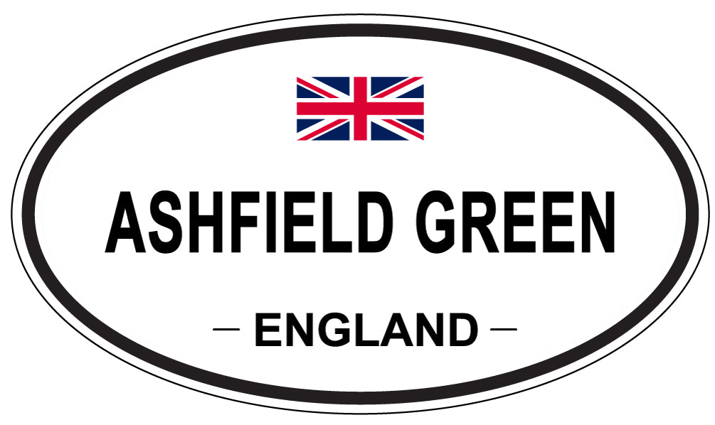 ASHFIELD GREEN, ENGLAND - Oval Sticker