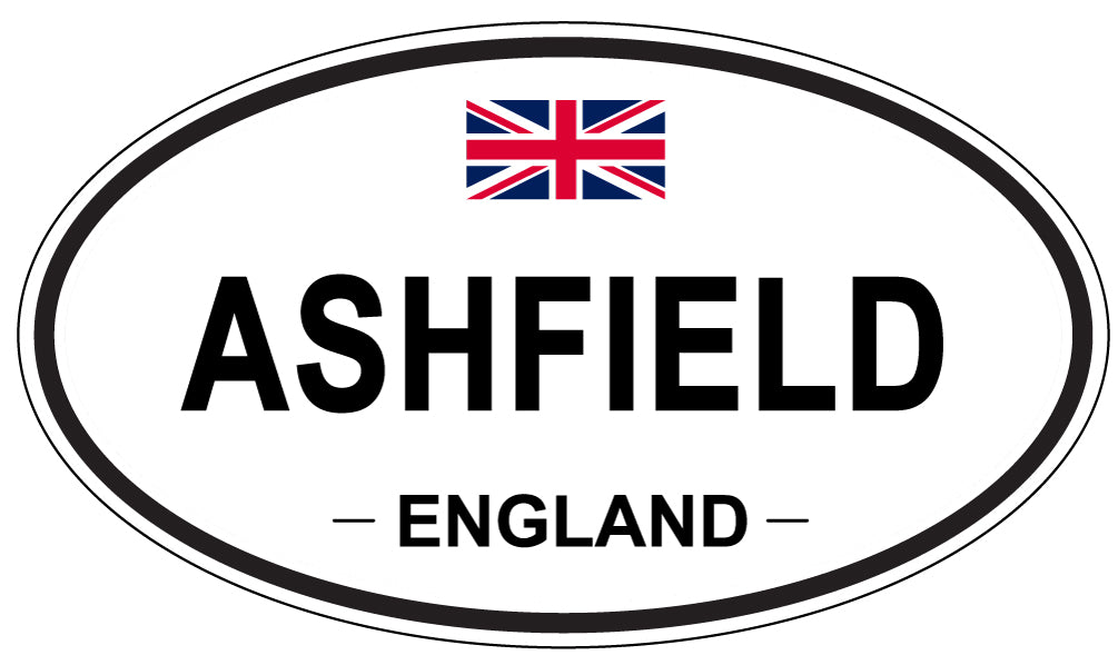 ASHFIELD, ENGLAND - Oval Sticker