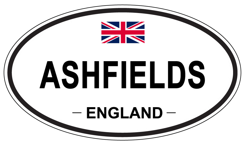 ASHFIELDS, ENGLAND - Oval Sticker