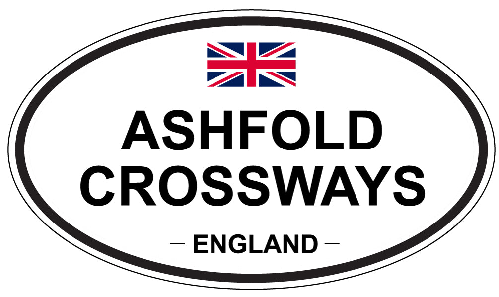 ASHFOLD CROSSWAYS, ENGLAND - Oval Sticker