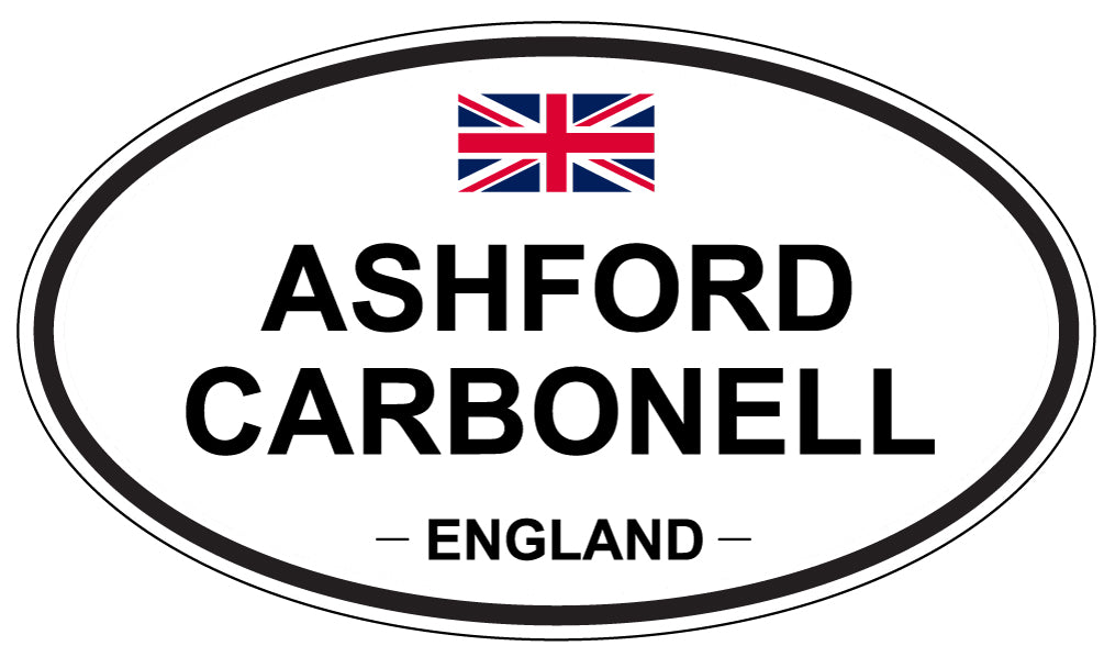 ASHFORD CARBONELL, ENGLAND - Oval Sticker