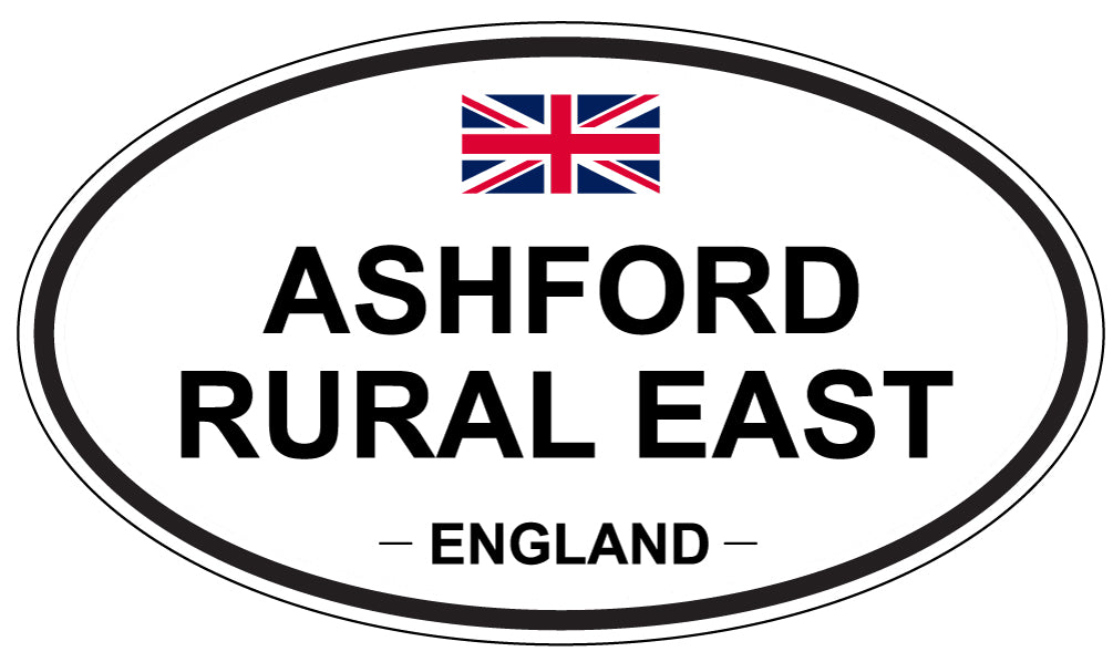 ASHFORD RURAL EAST, ENGLAND - Oval Sticker
