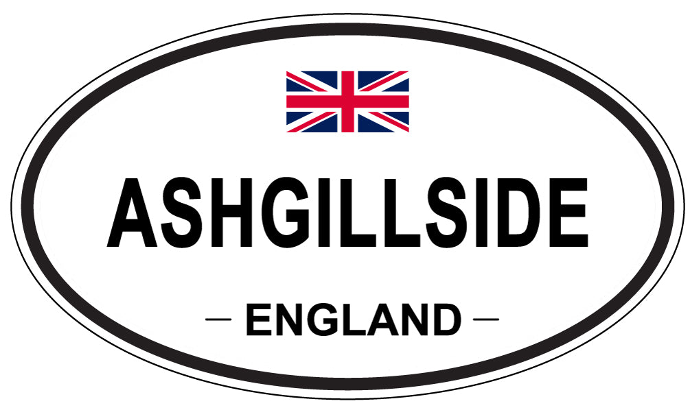 ASHGILLSIDE, ENGLAND - Oval Sticker