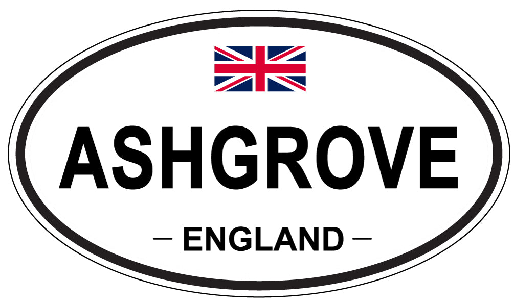 ASHGROVE, ENGLAND - Oval Sticker