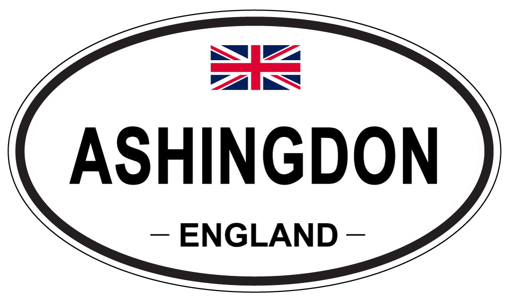 ASHINGDON, ENGLAND - Oval Sticker