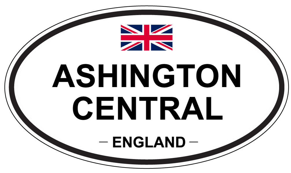 ASHINGTON CENTRAL, ENGLAND - Oval Sticker