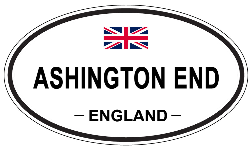 ASHINGTON END, ENGLAND - Oval Sticker