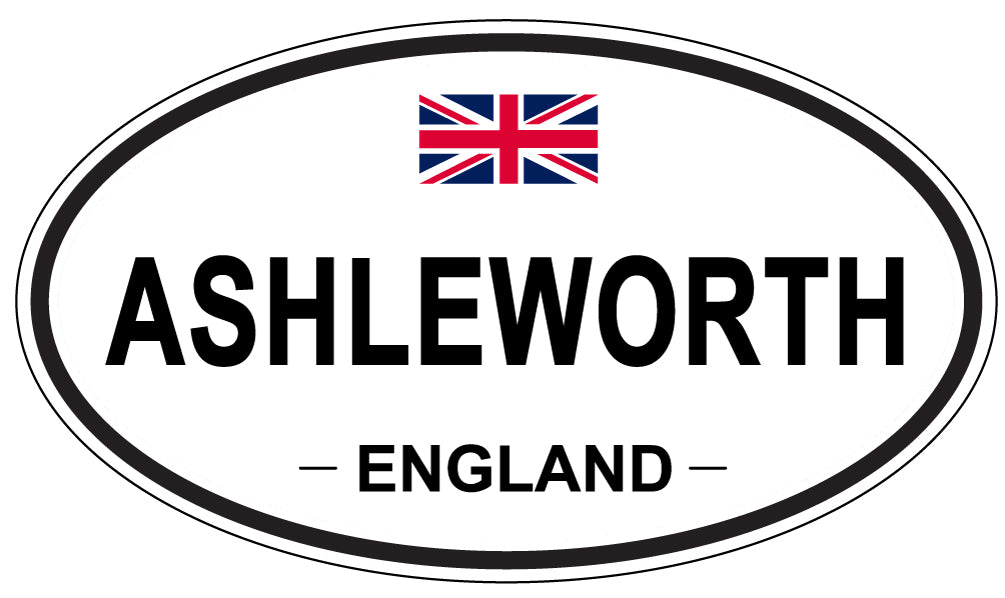 ASHLEWORTH, ENGLAND - Oval Sticker