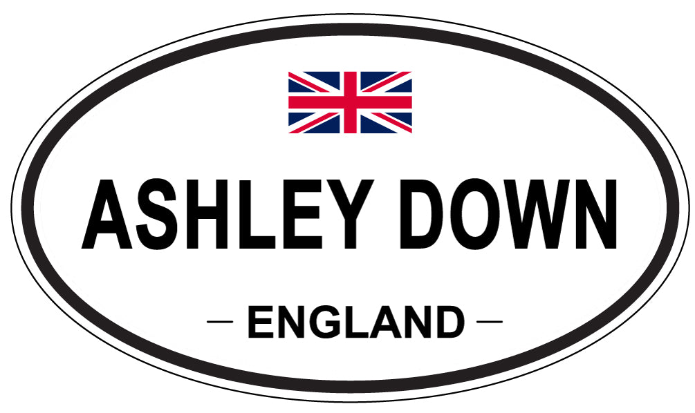 ASHLEY DOWN, ENGLAND - Oval Sticker