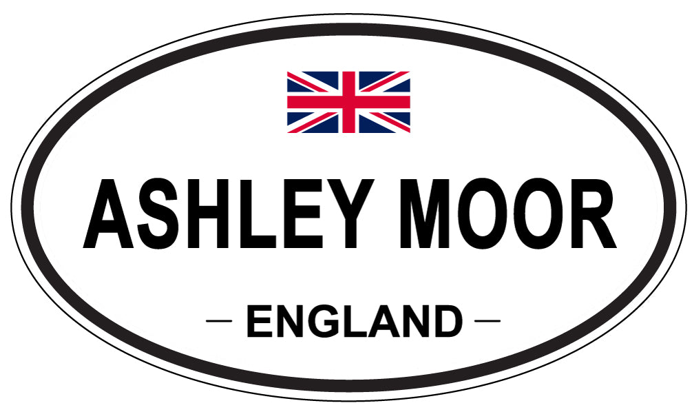ASHLEY MOOR, ENGLAND - Oval Sticker