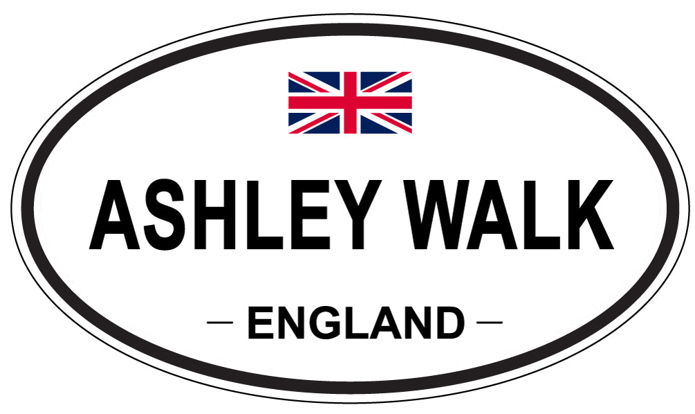 ASHLEY WALK, ENGLAND - Oval Sticker