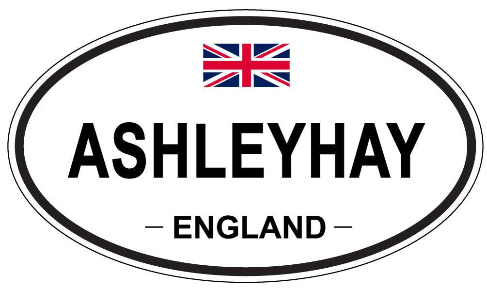 ASHLEYHAY, ENGLAND - Oval Sticker