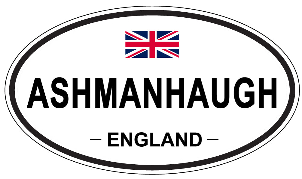 ASHMANHAUGH, ENGLAND - Oval Sticker