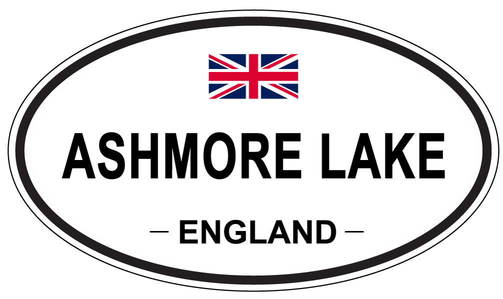 ASHMORE LAKE, ENGLAND - Oval Sticker
